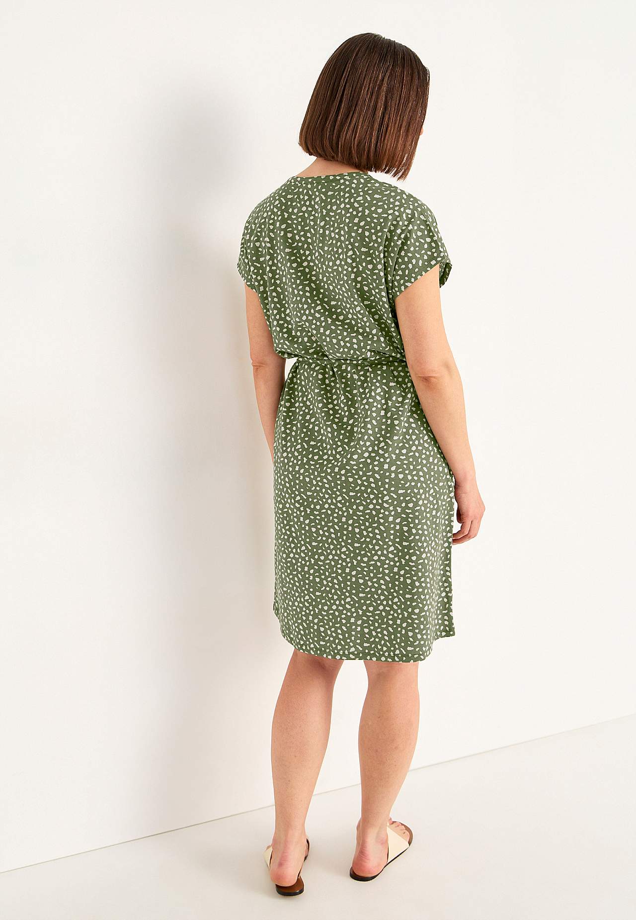 Jerseykleid mit Bindeband