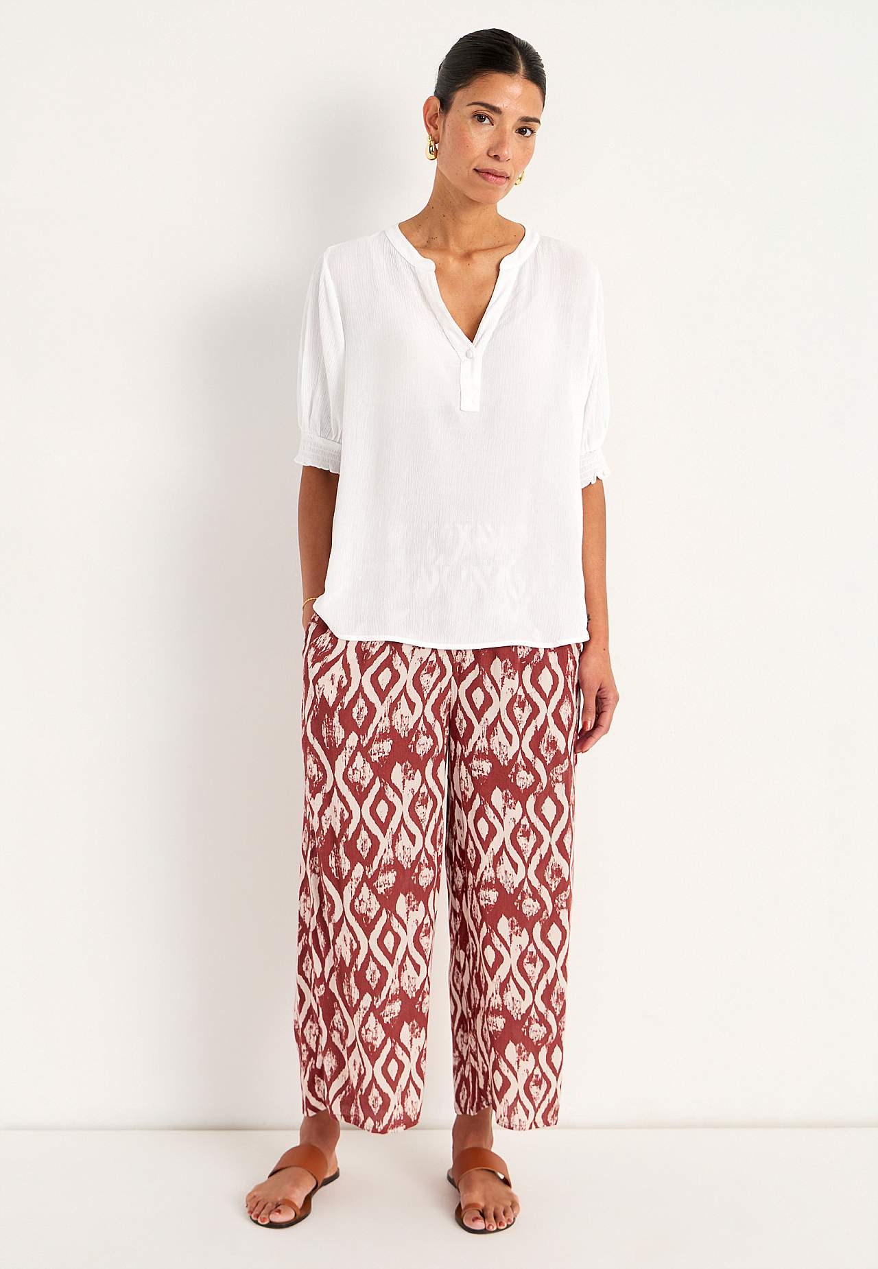 Culotte aus Krepp