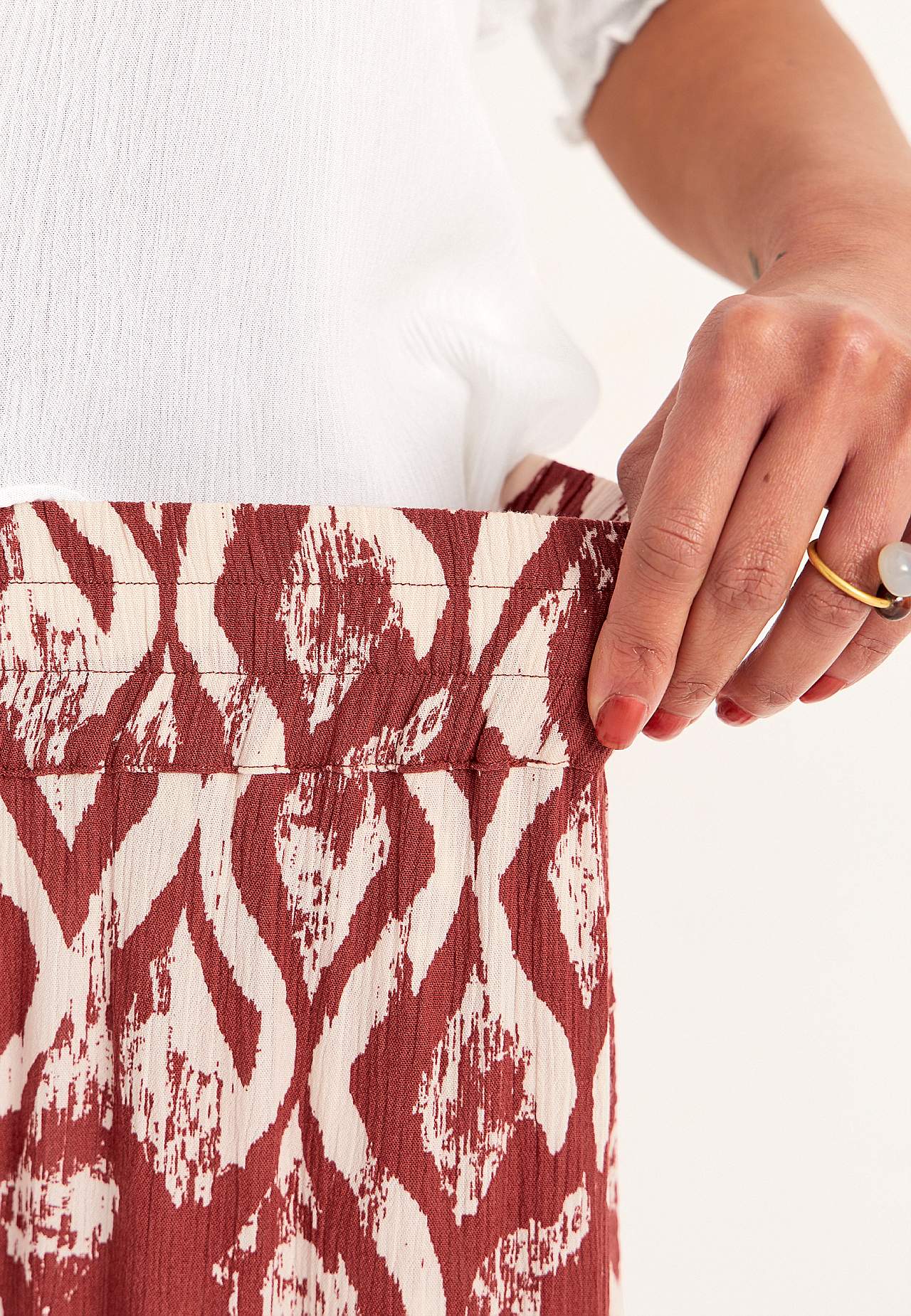 Culotte aus Krepp