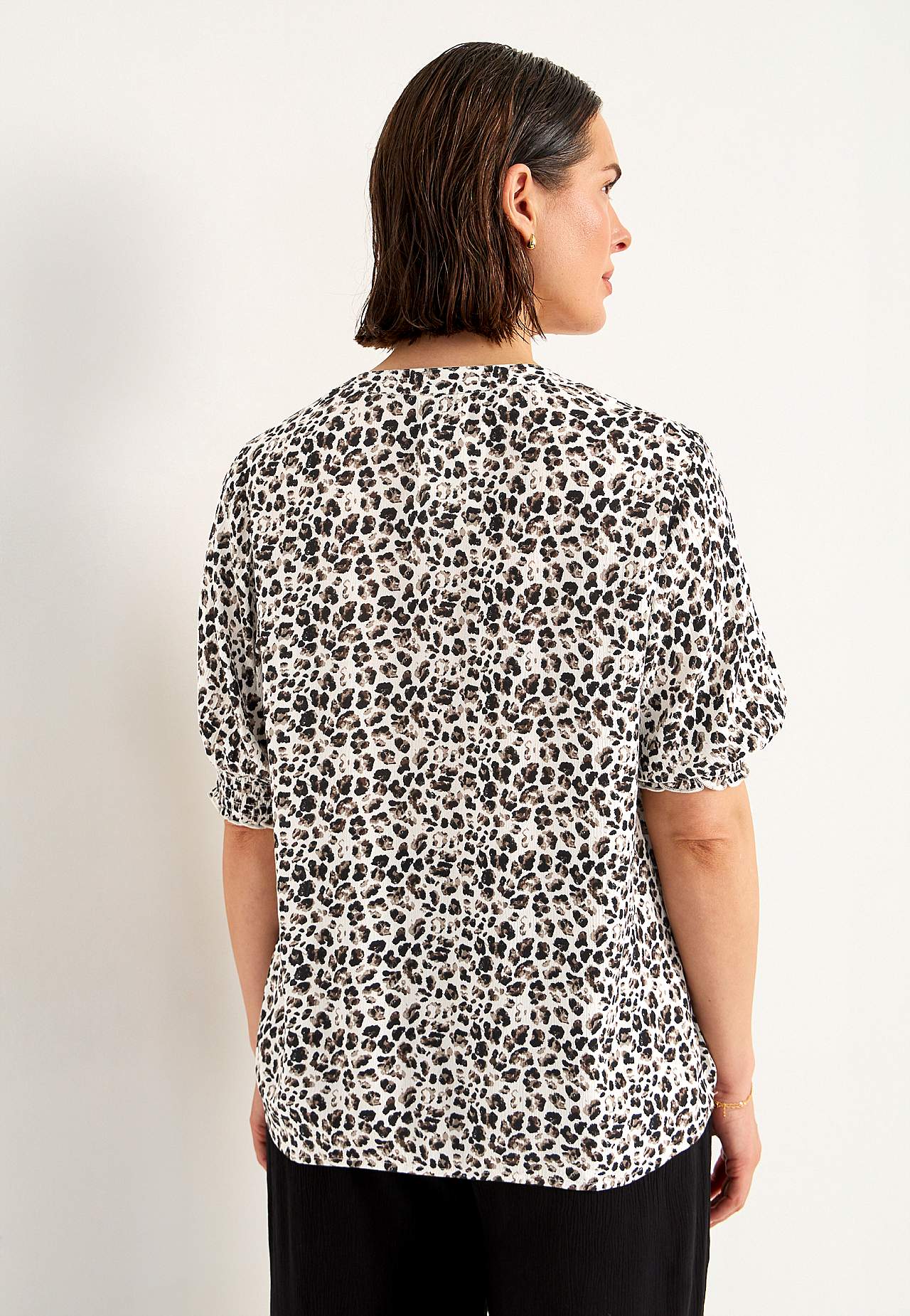 Bluse aus Krepp