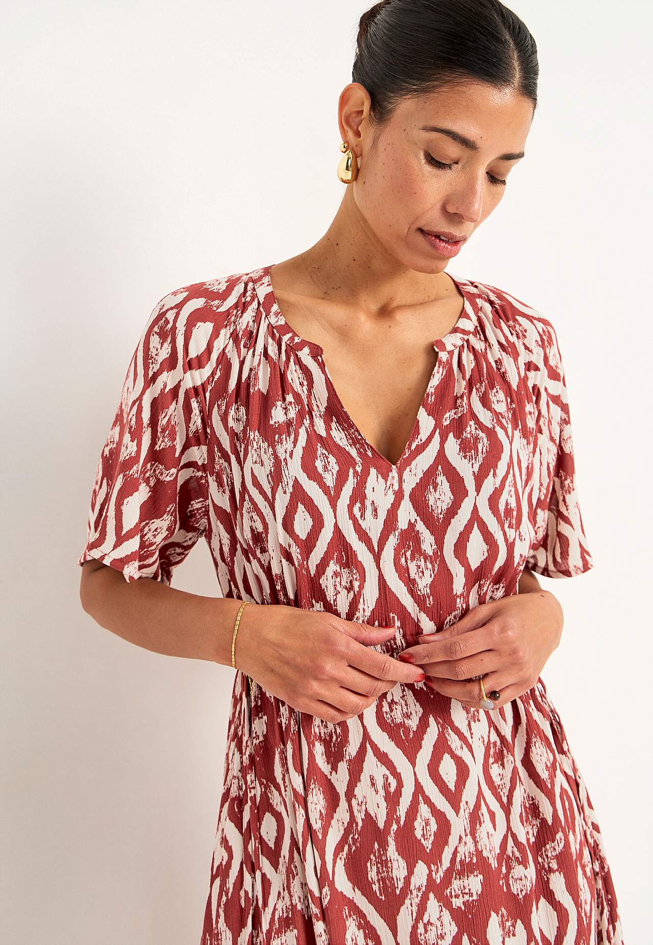Kleid aus Krepp