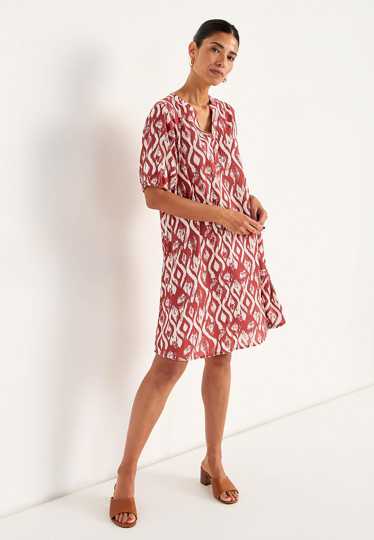Kleid aus Viskose-Krepp