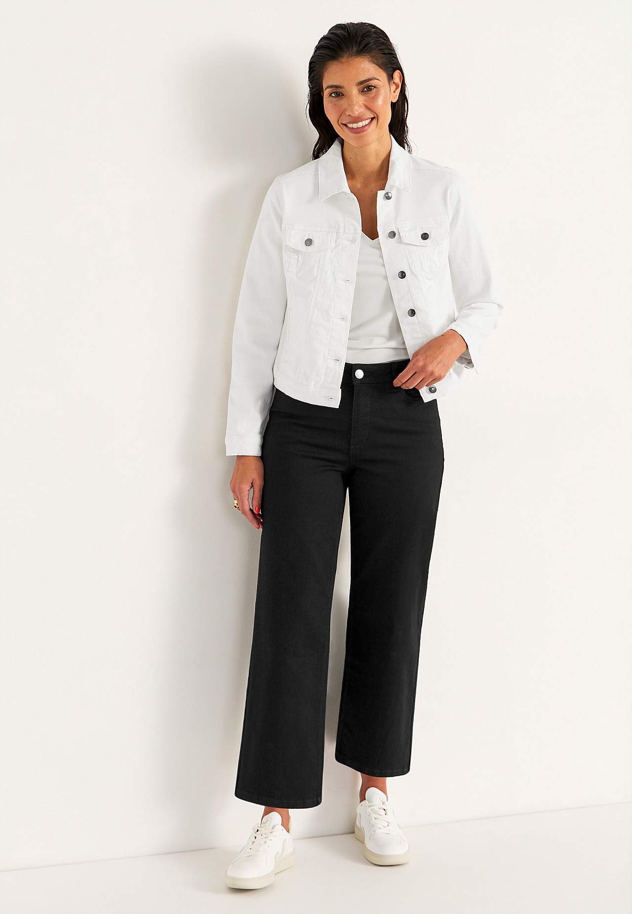 Elastische Knöcheljeans