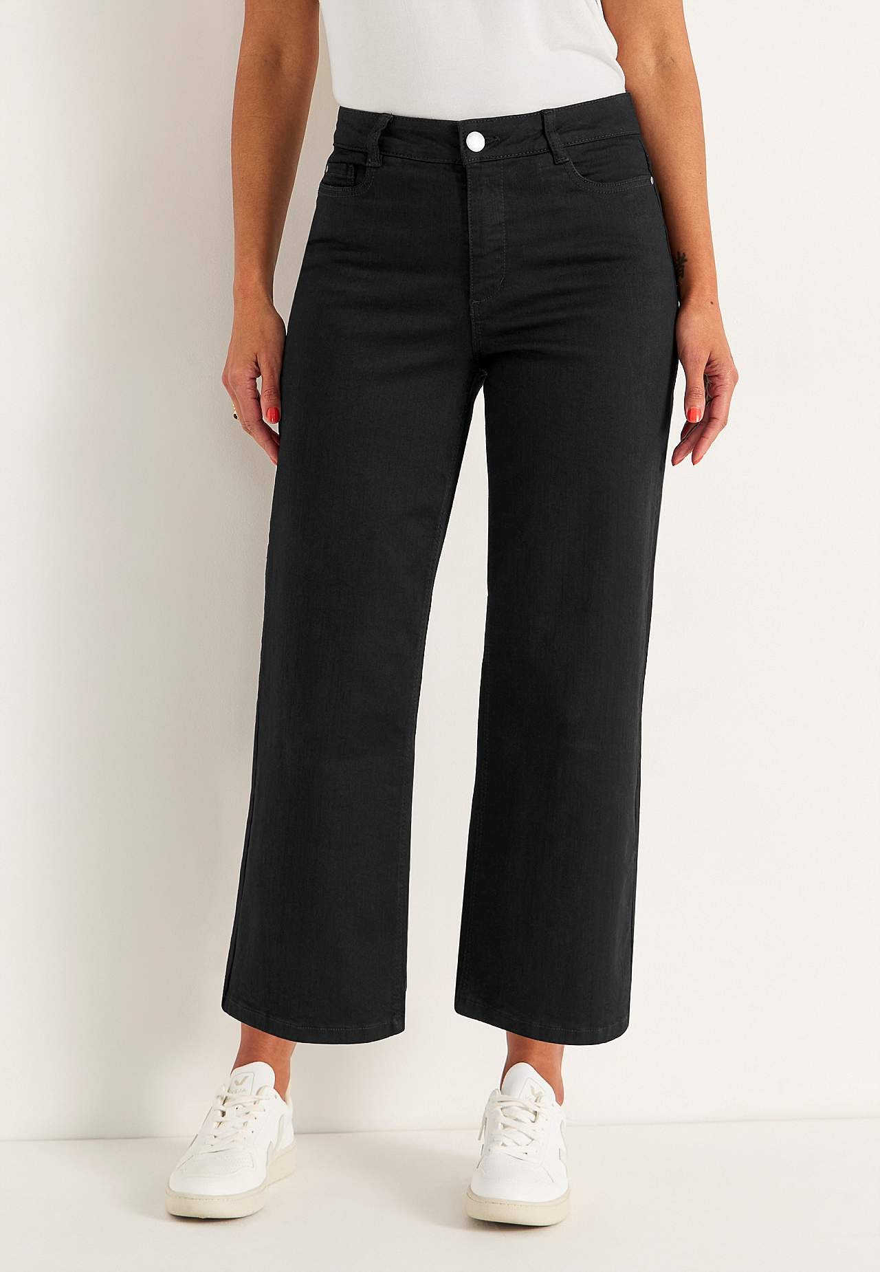 Elastische Knöcheljeans