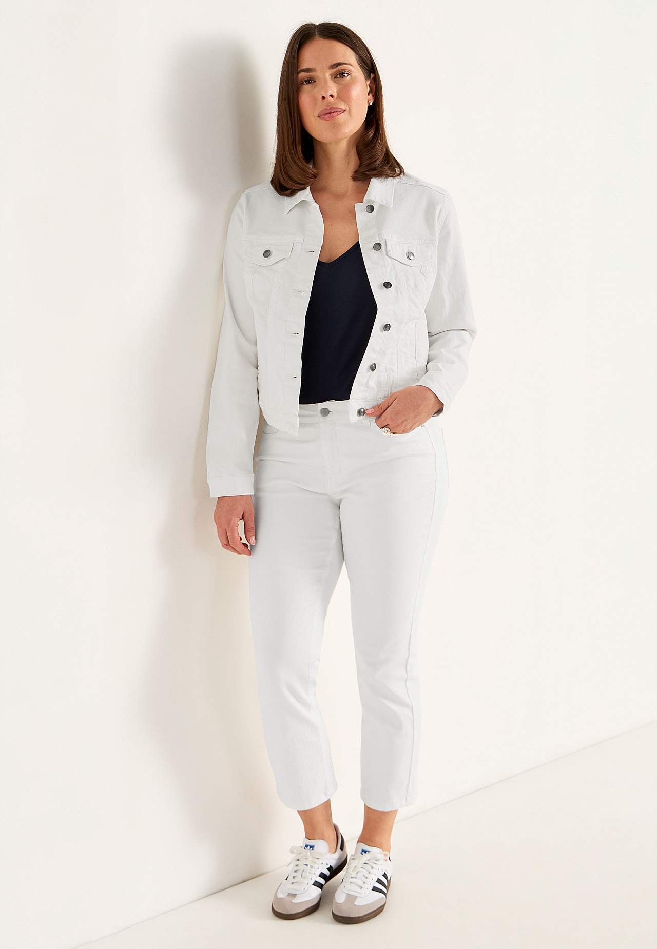 Elastische Jeansjacke