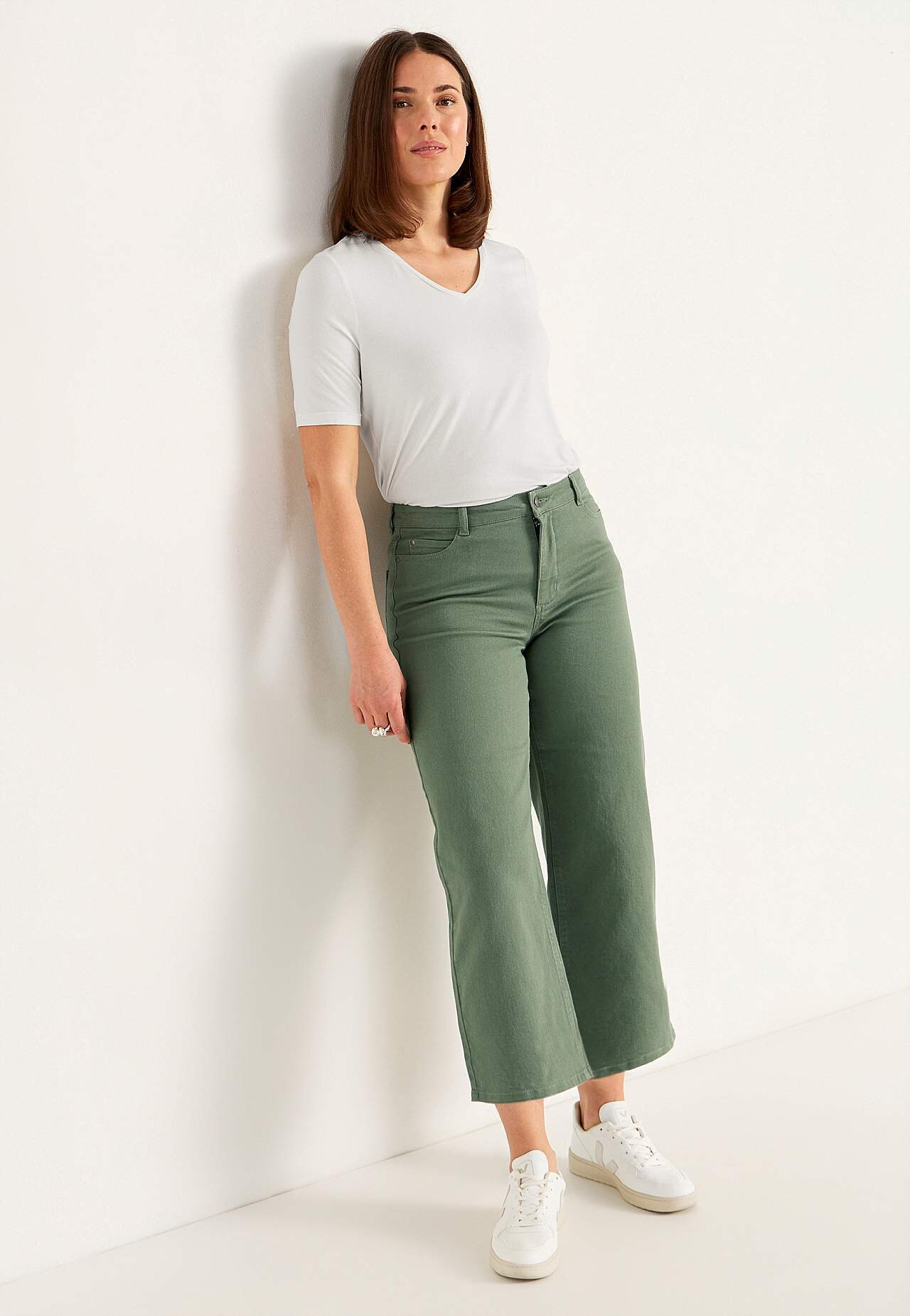 Breite Knöcheljeans