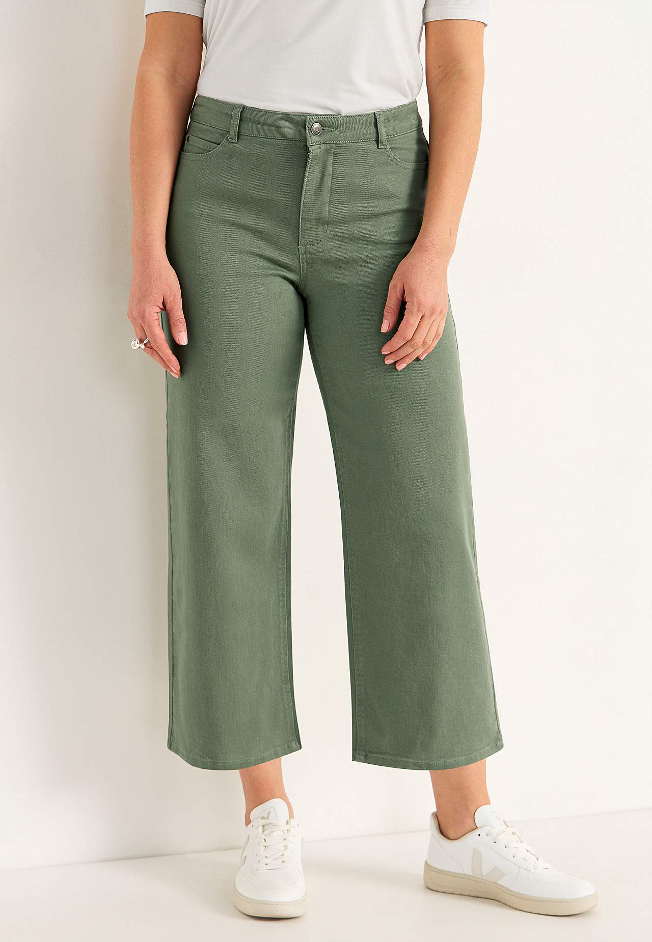 Breite Knöcheljeans