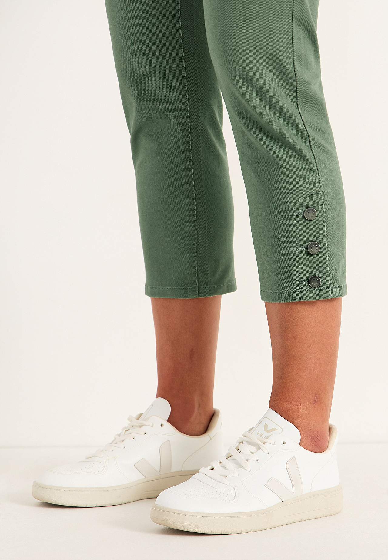 Cropped Jeans mit Fünf-Taschen-Design