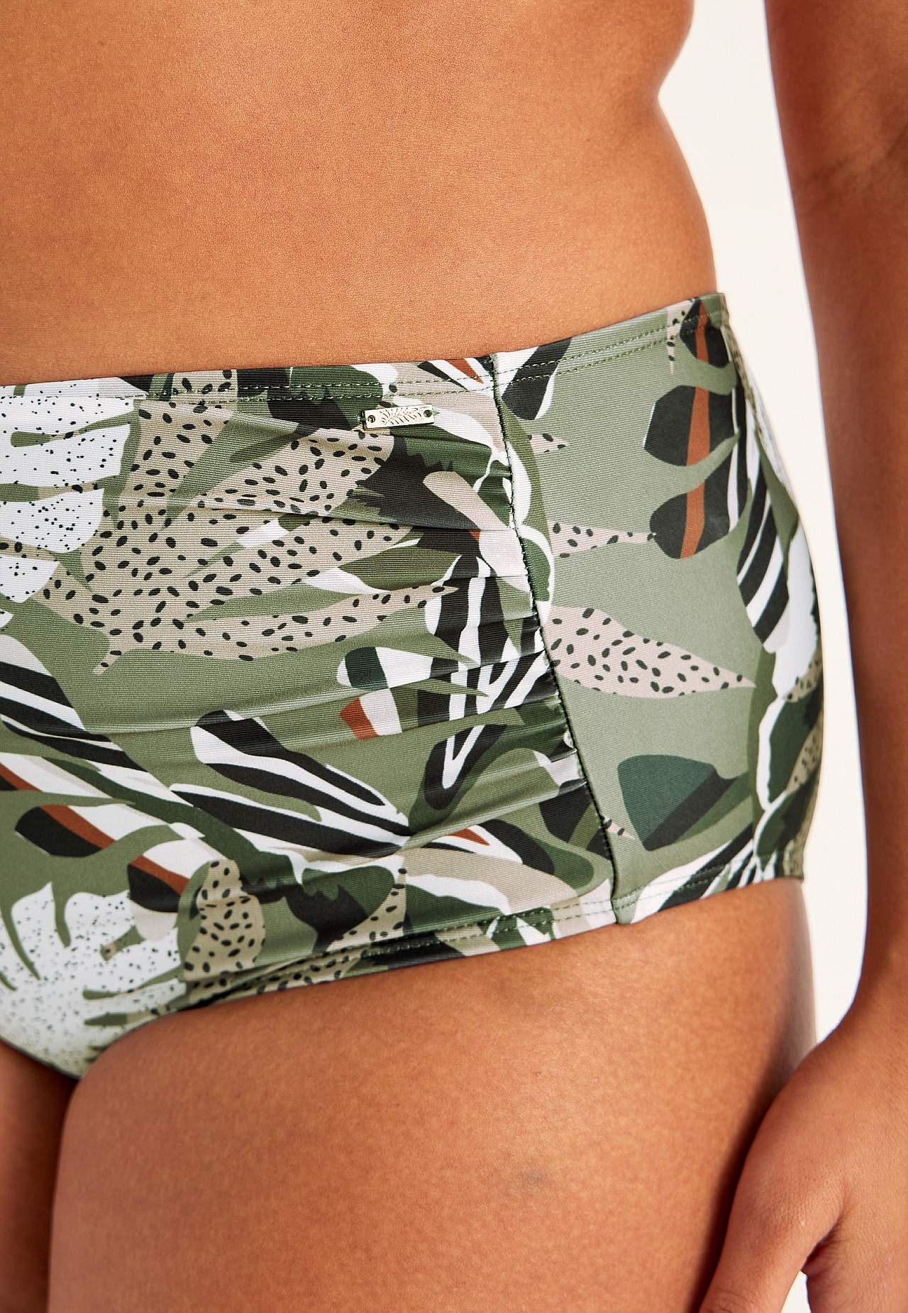 Bikini-Unterteil mit hohem Bund