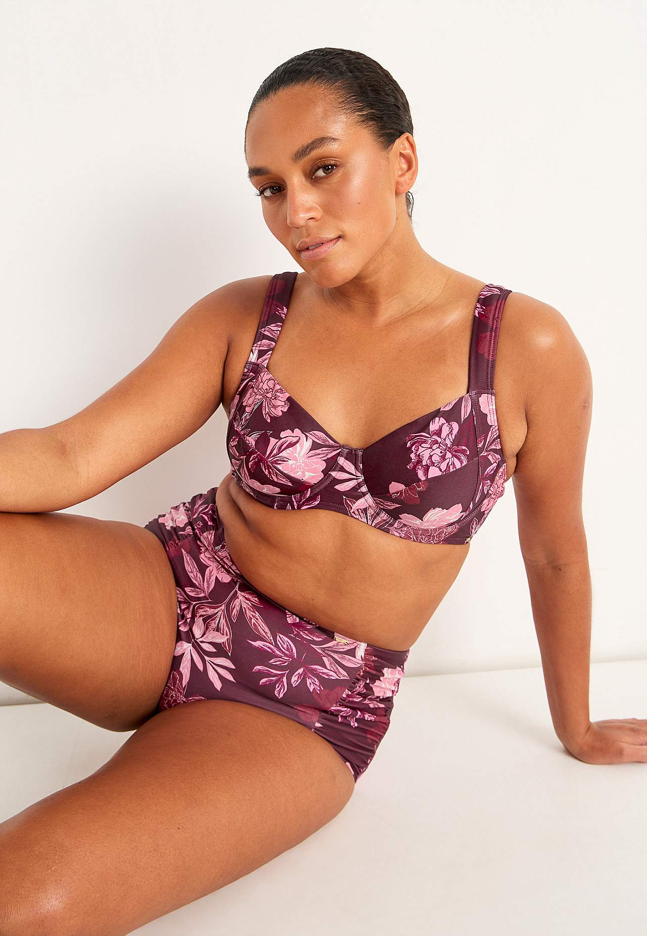 Gemusterter Bikini-BH