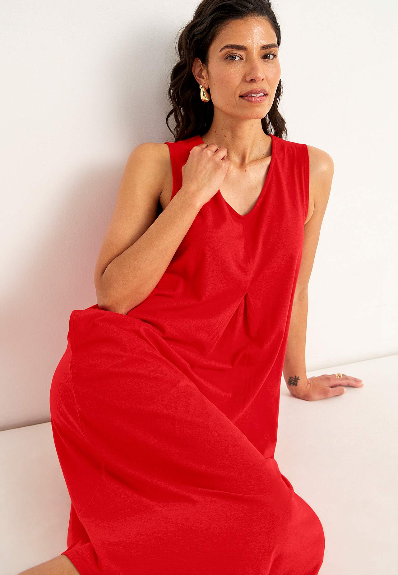 Jerseykleid mit Taschen