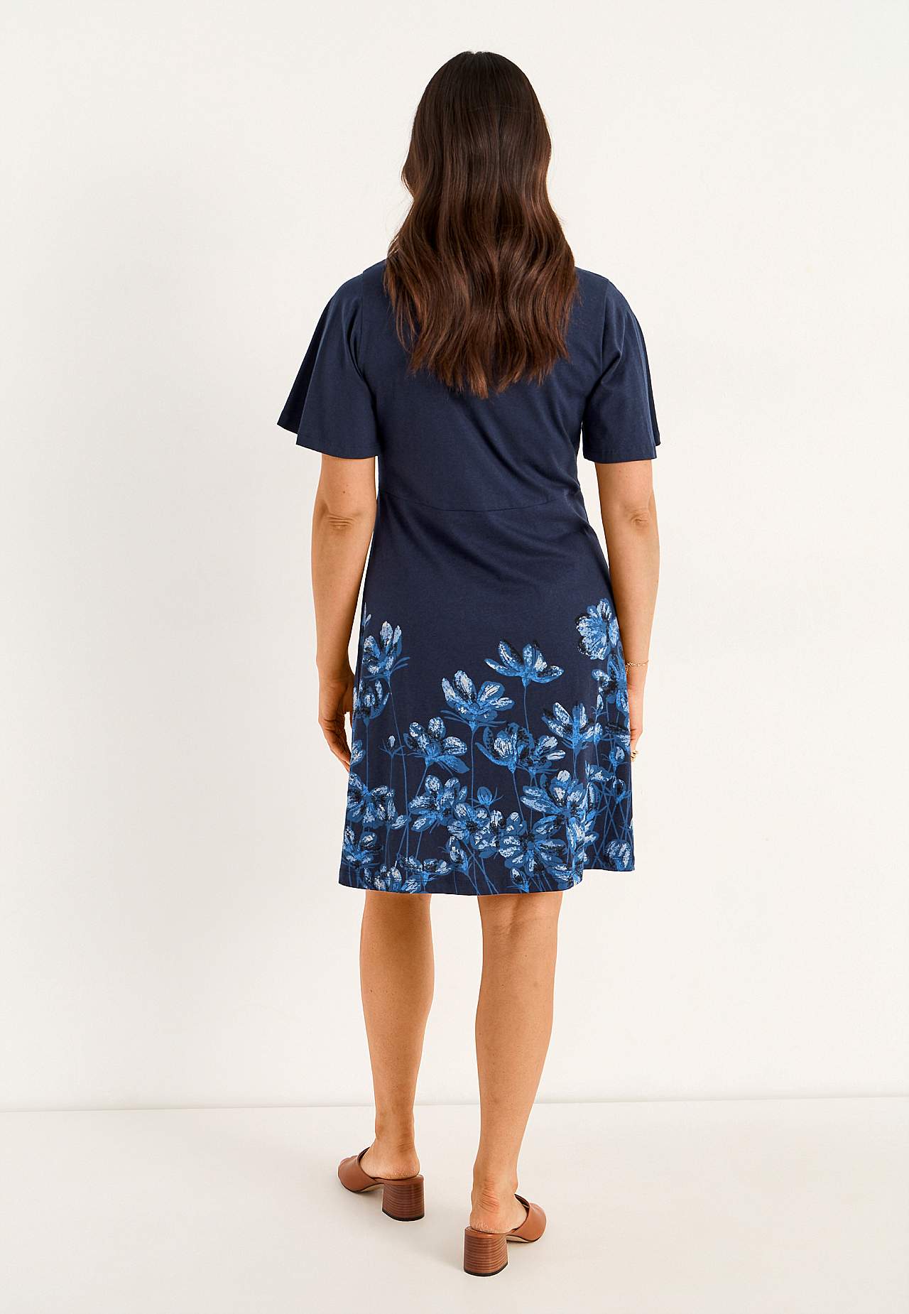 Jerseykleid mit Blumenmuster