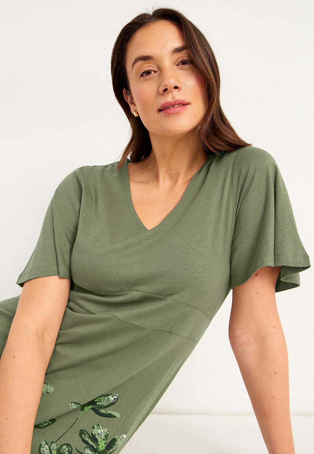 Jerseykleid mit Blumenmuster