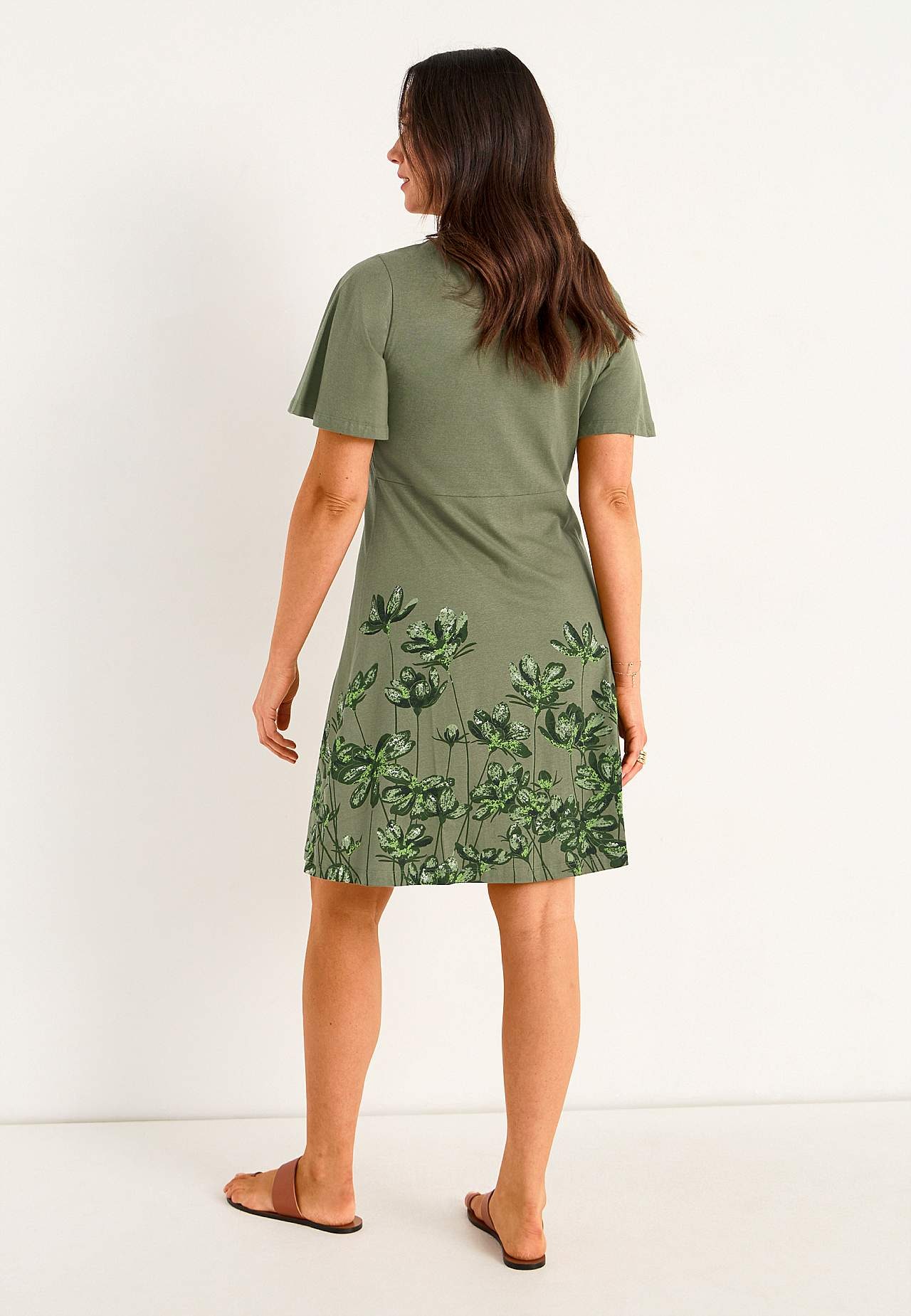 Jerseykleid mit Blumenmuster