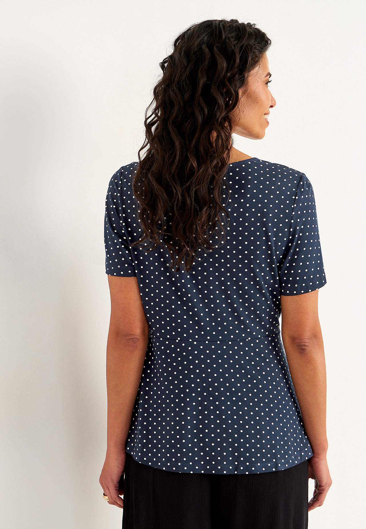 Gemustertes Jersey-Top