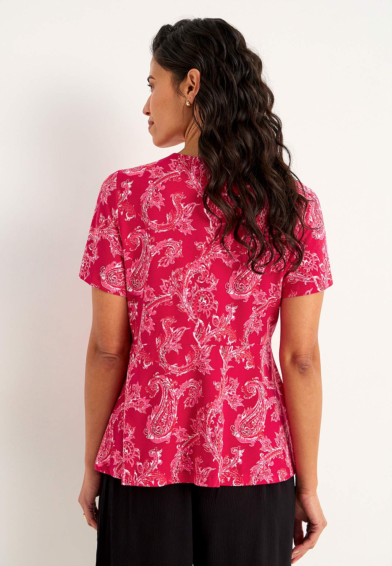 Gemustertes Jersey-Top