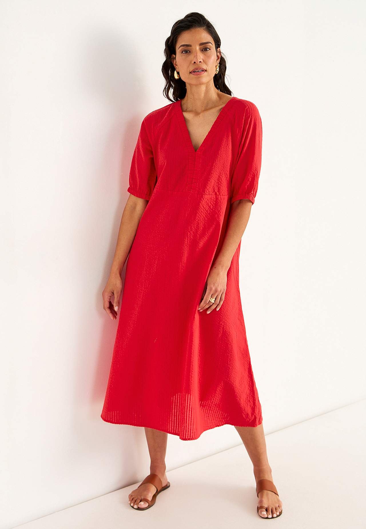 Kleid aus Seersucker