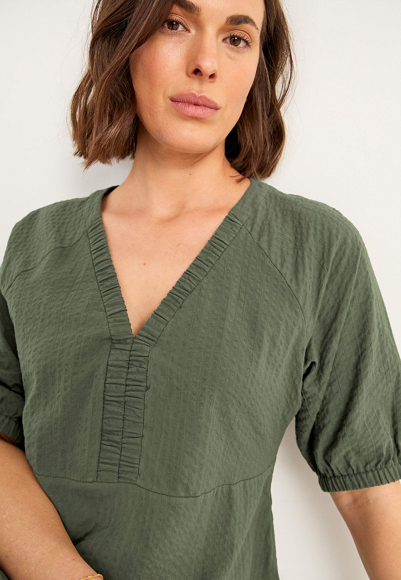 Kleid aus Seersucker