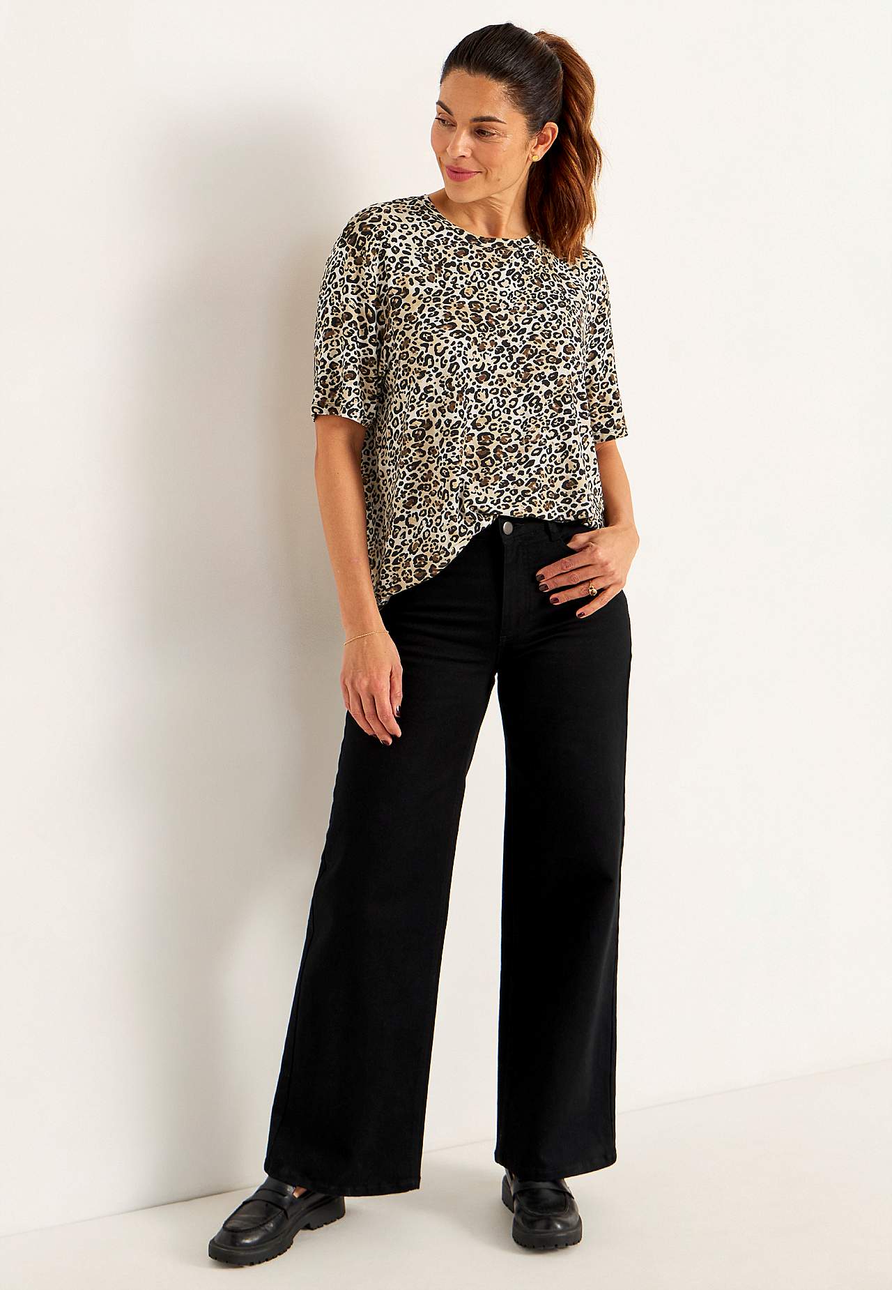 Leopardes Jersey-Top