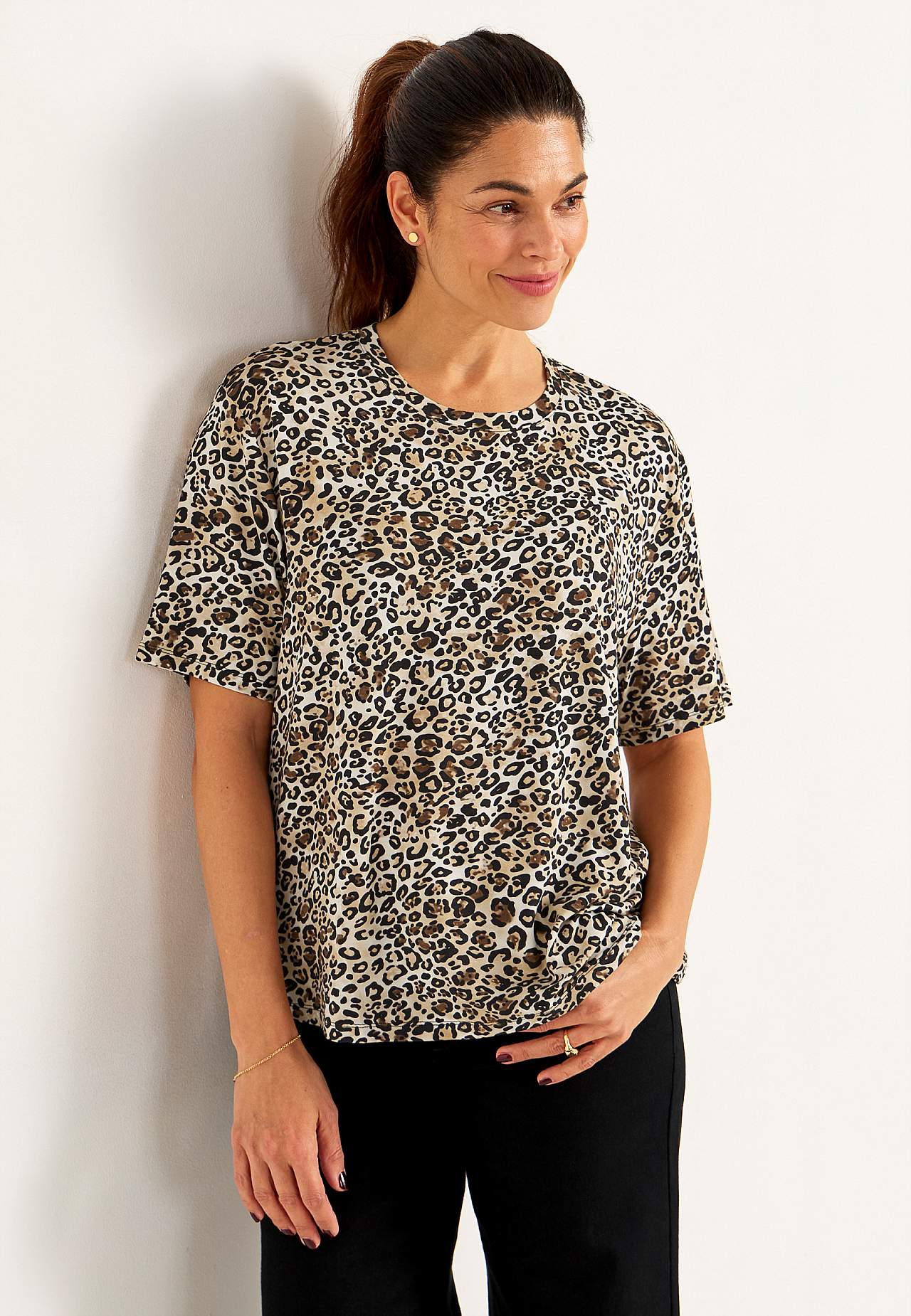 Leopardes Jersey-Top