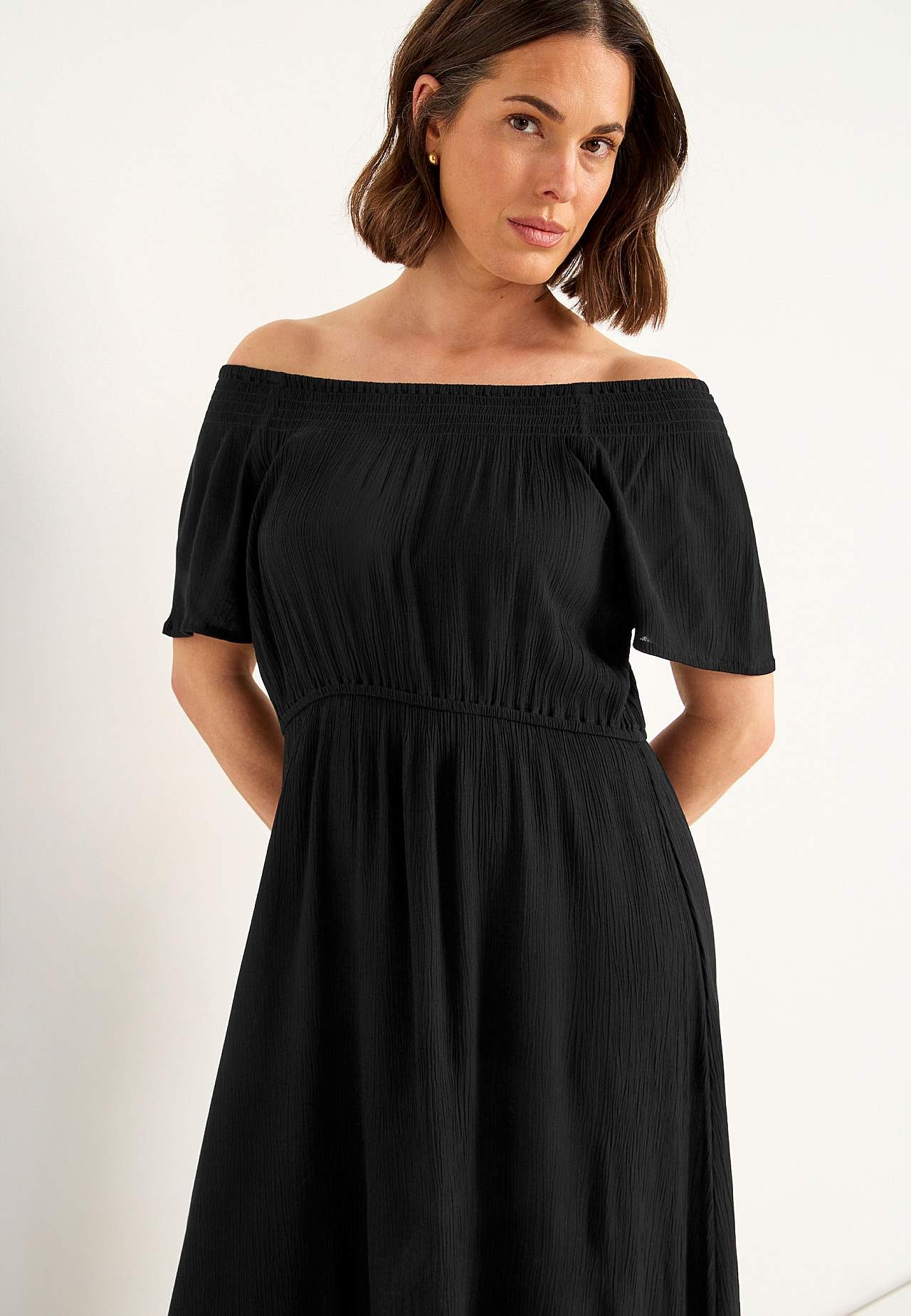 Kleid aus Viskose-Krepp