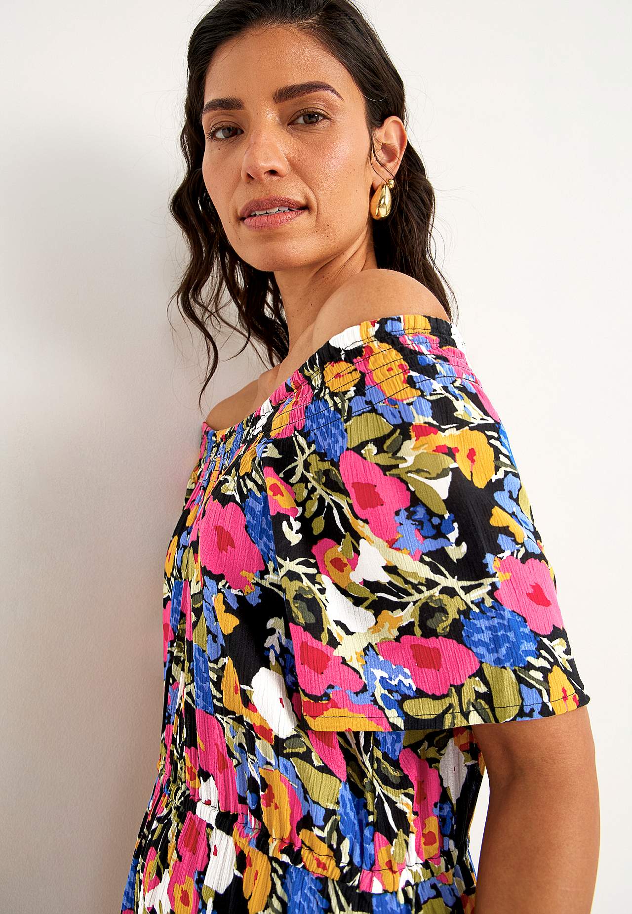 Kleid aus Viskose-Krepp