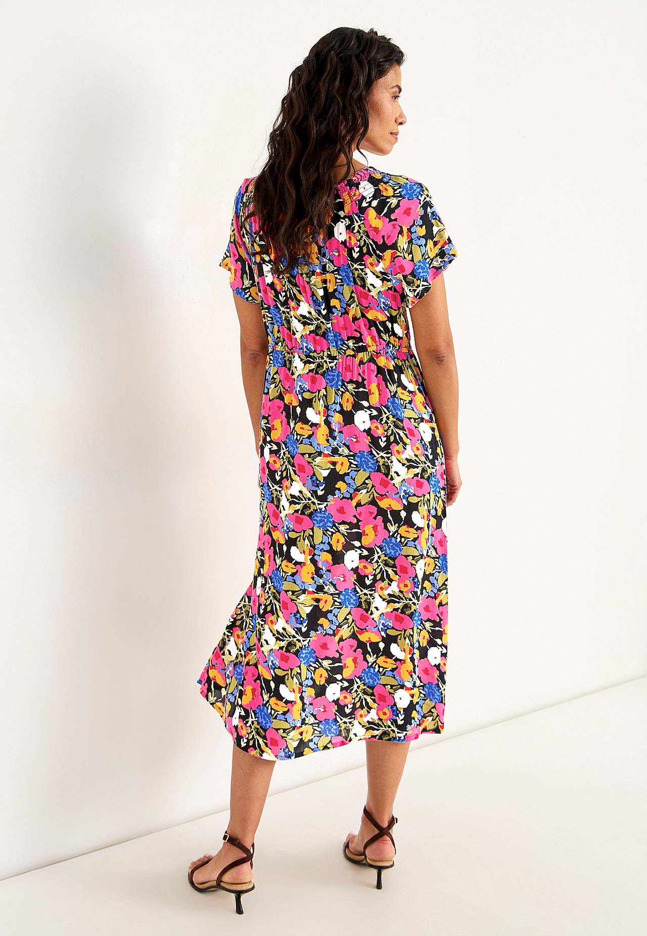 Kleid aus Viskose-Krepp