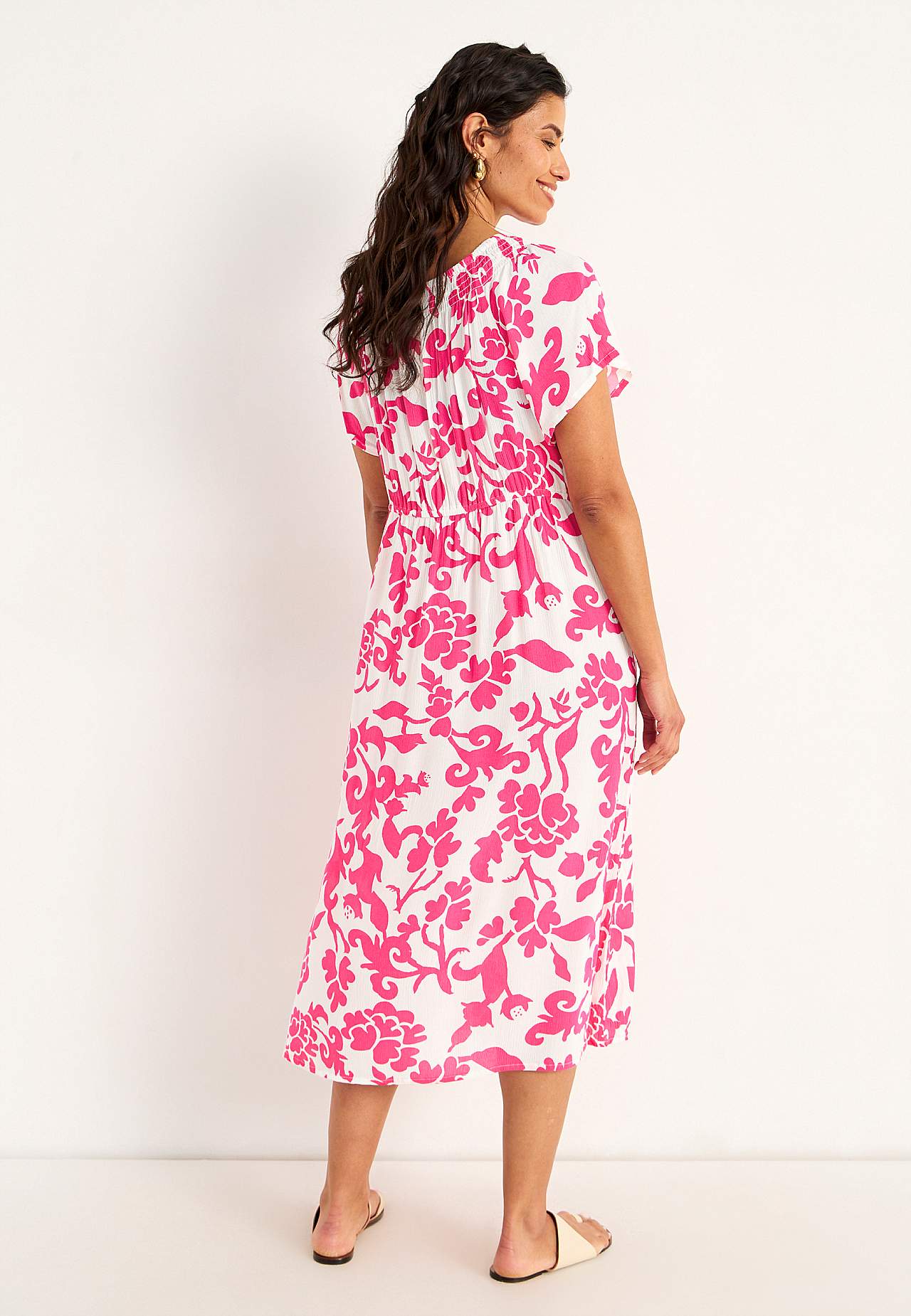 Kleid aus Viskose-Krepp
