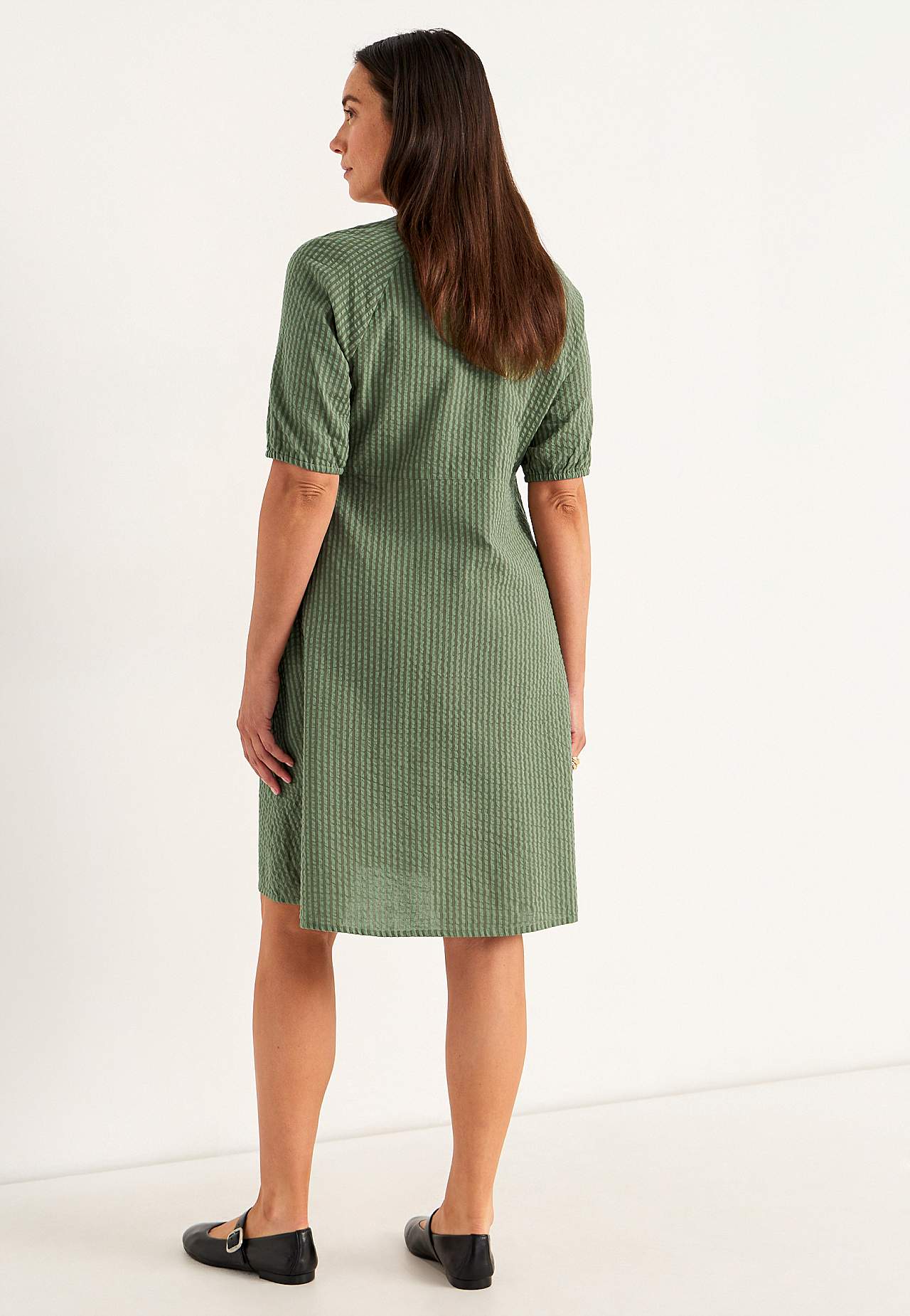 Kleid aus Seersucker