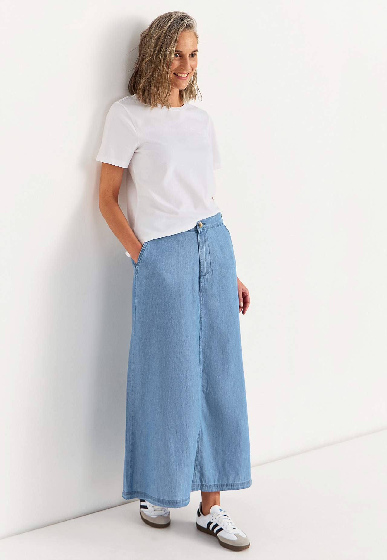 Jeansrock mit Taschen