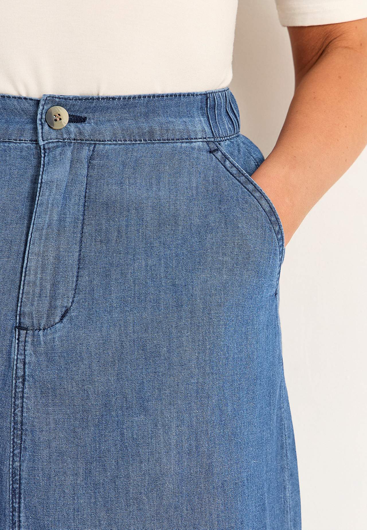 Jeansrock mit Taschen