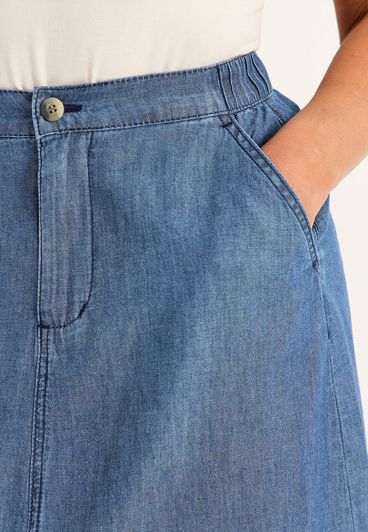 Jeansrock mit Taschen