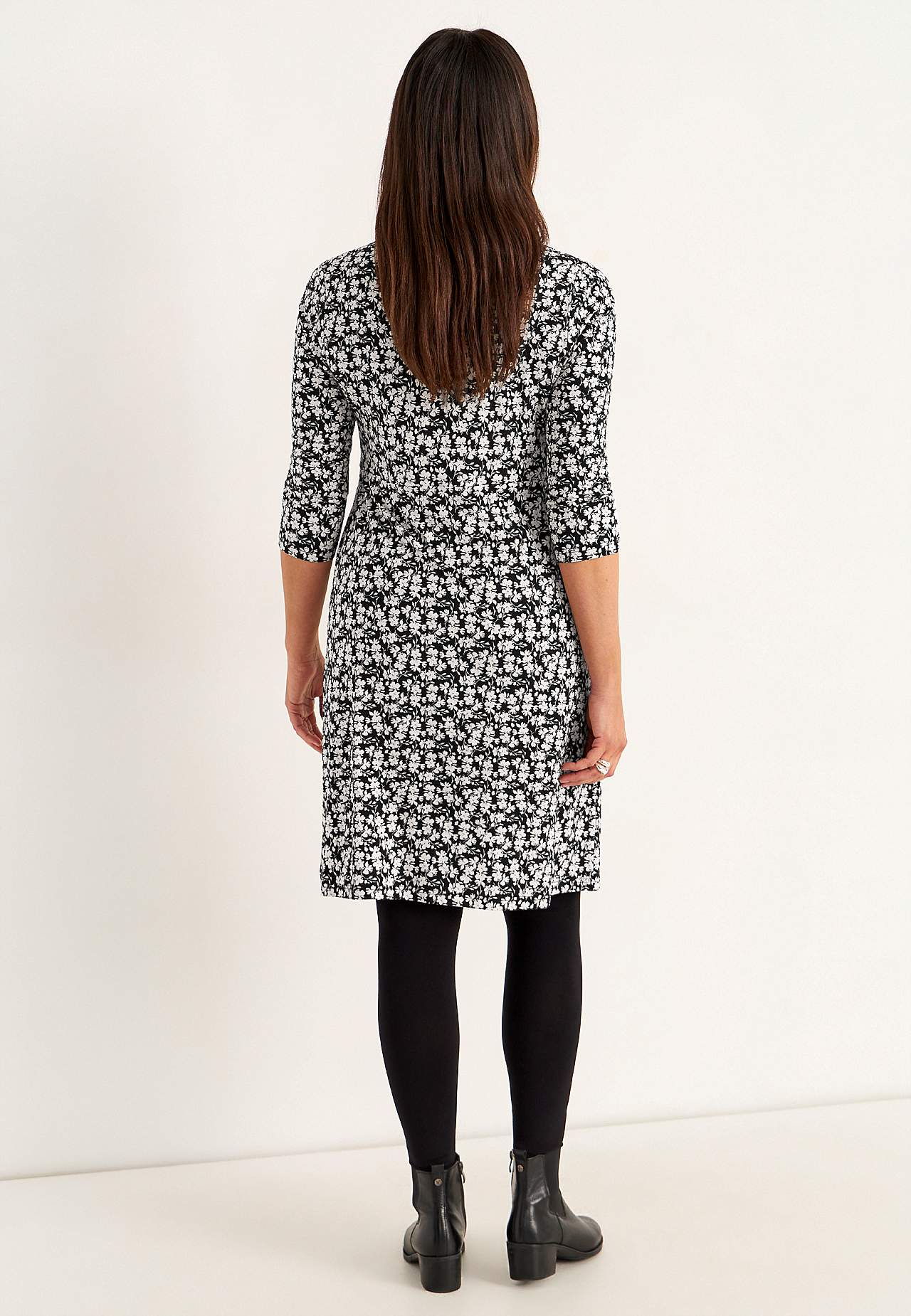 Gemustertes Jerseykleid