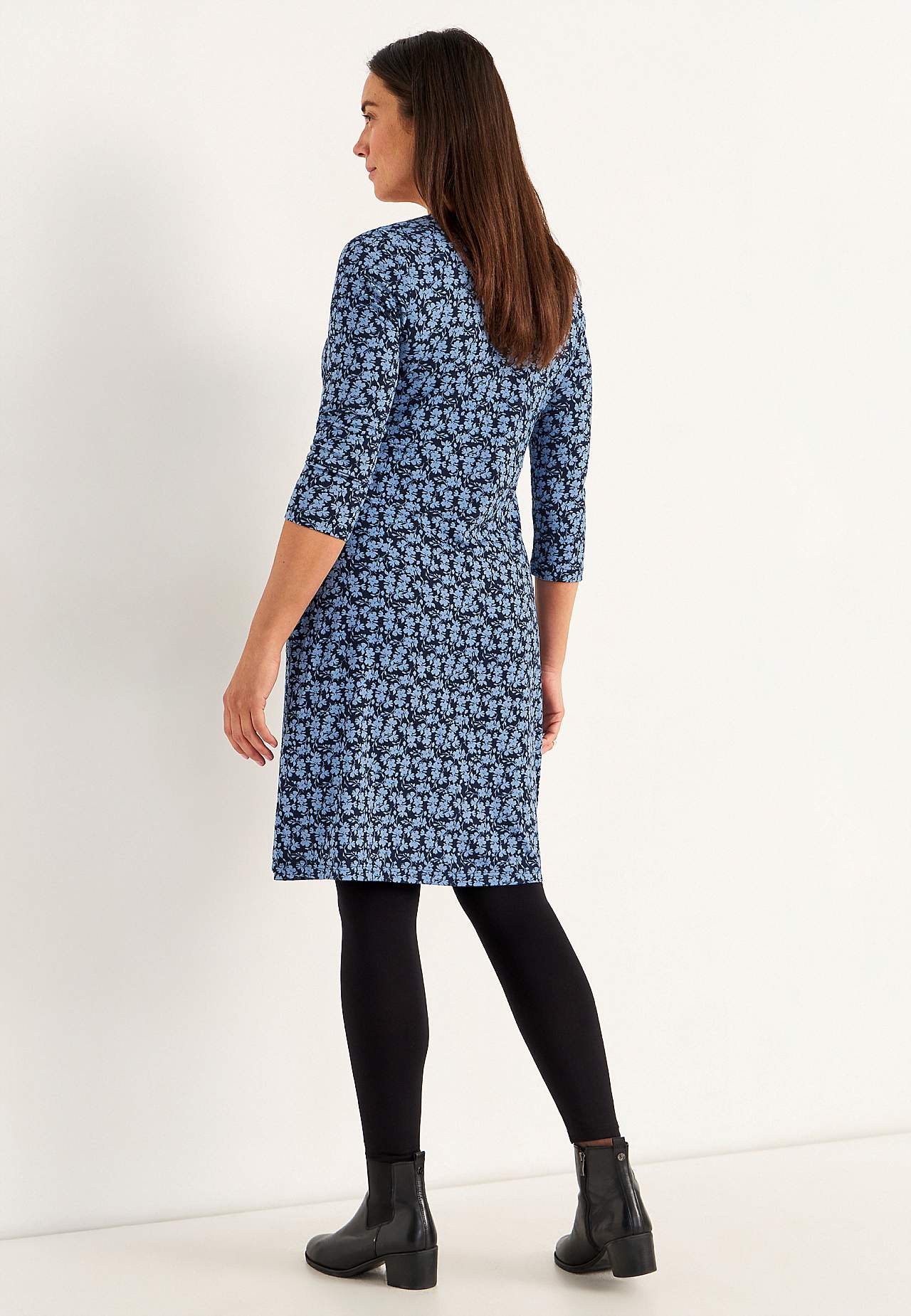 Gemustertes Jerseykleid