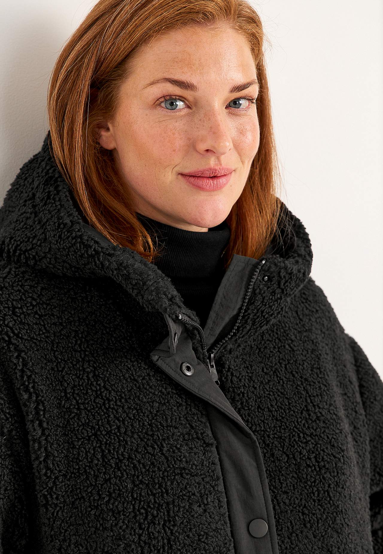 Fleecejacke mit Kapuze