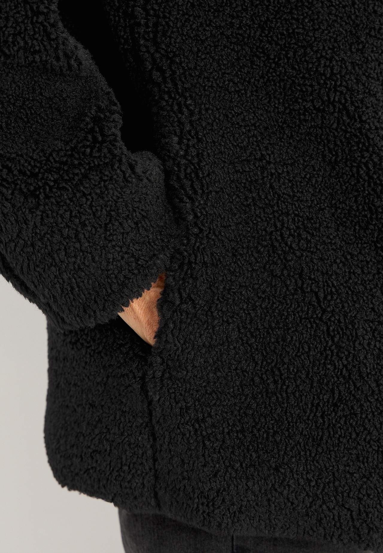 Fleecejacke mit Stehkragen