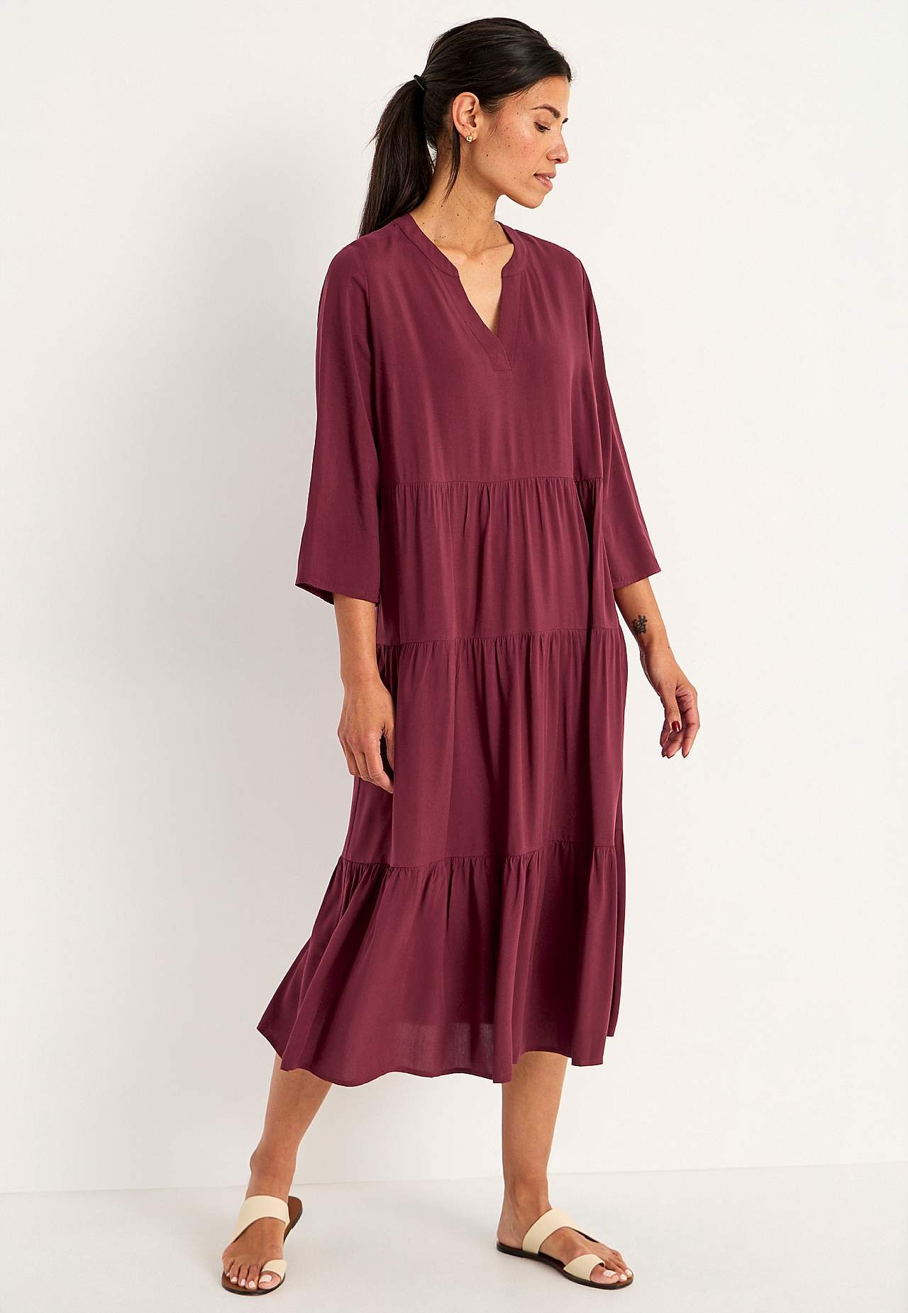 Kleid mit Volants