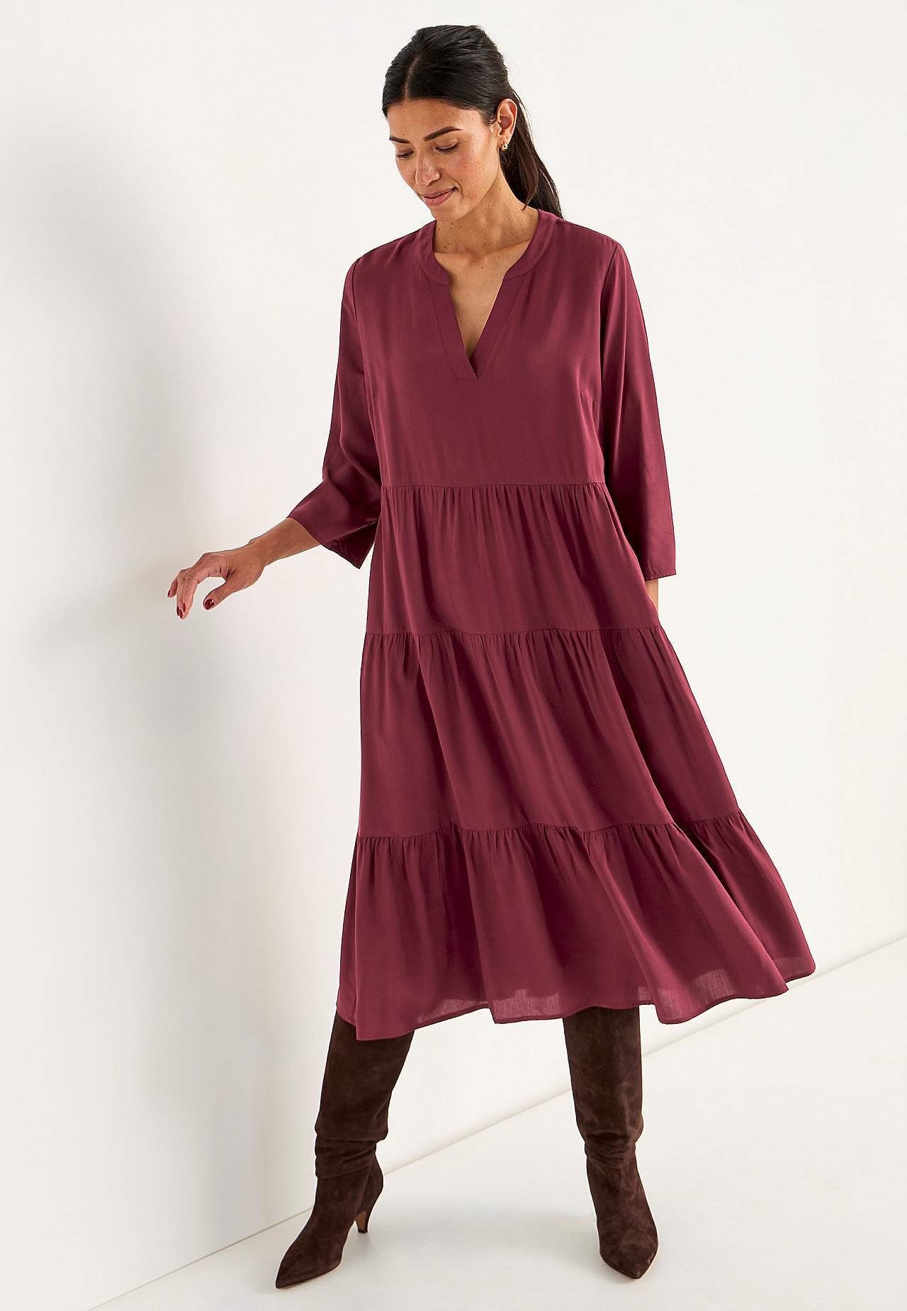 Kleid mit Volants