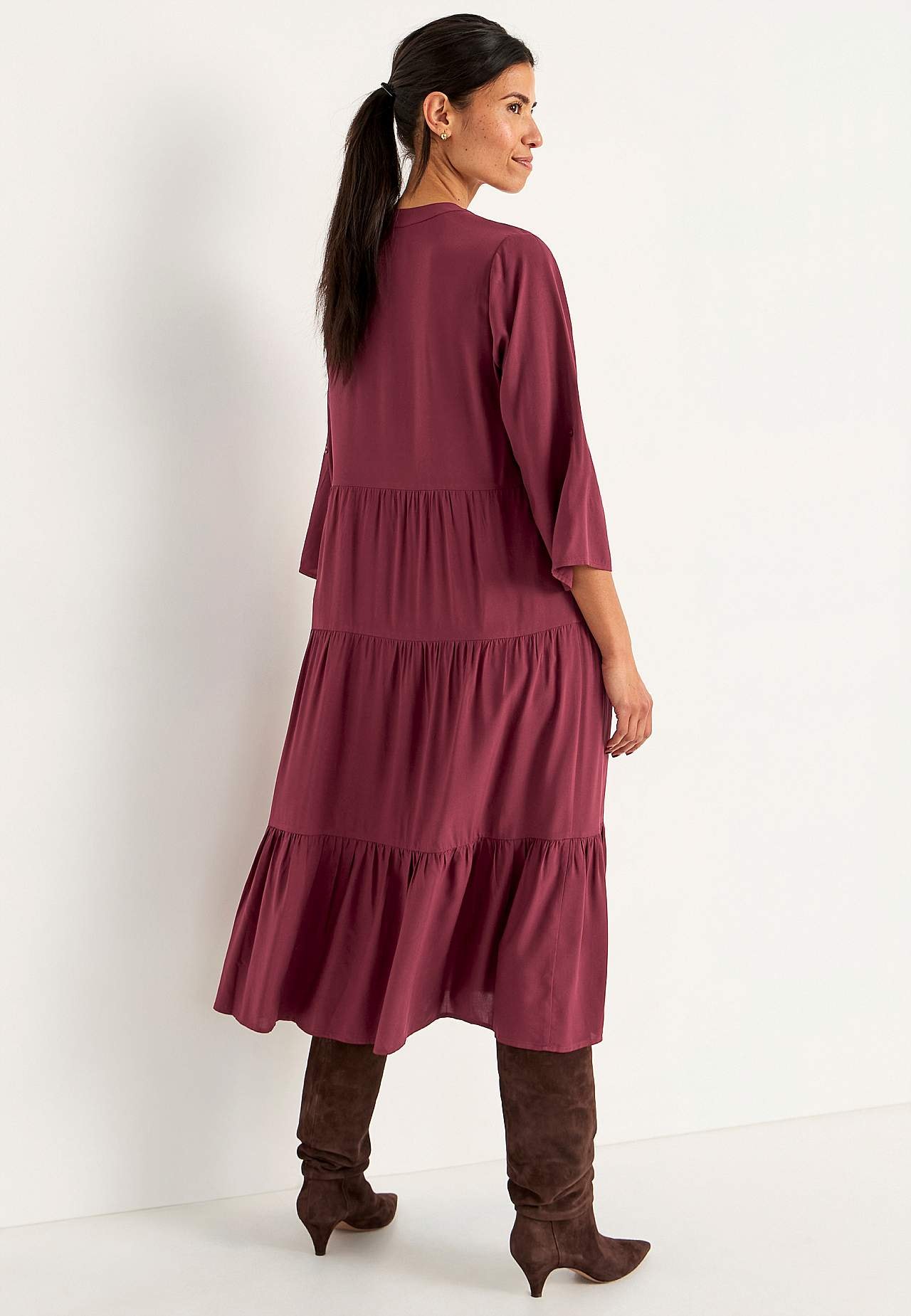 Kleid mit Volants