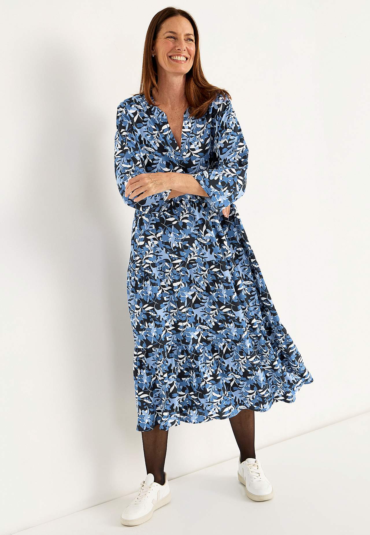 Kleid mit Volants