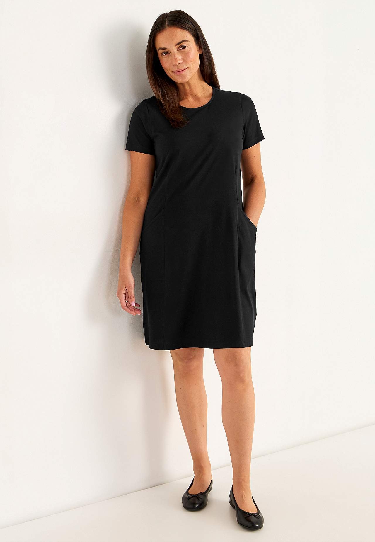 Jerseykleid mit Taschen