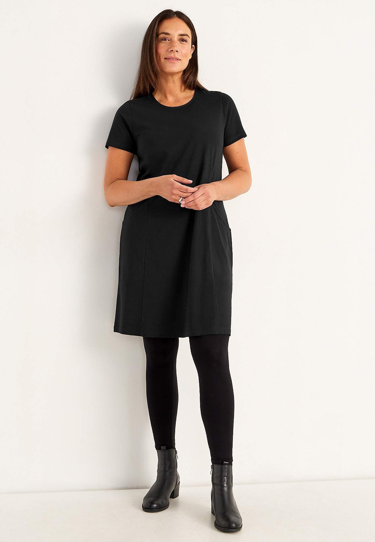 Jerseykleid mit Taschen
