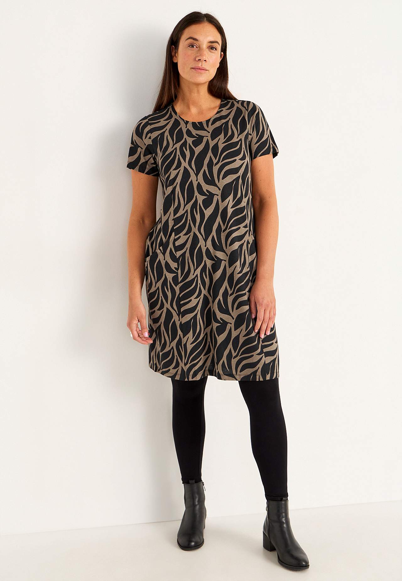 Jerseykleid mit Taschen