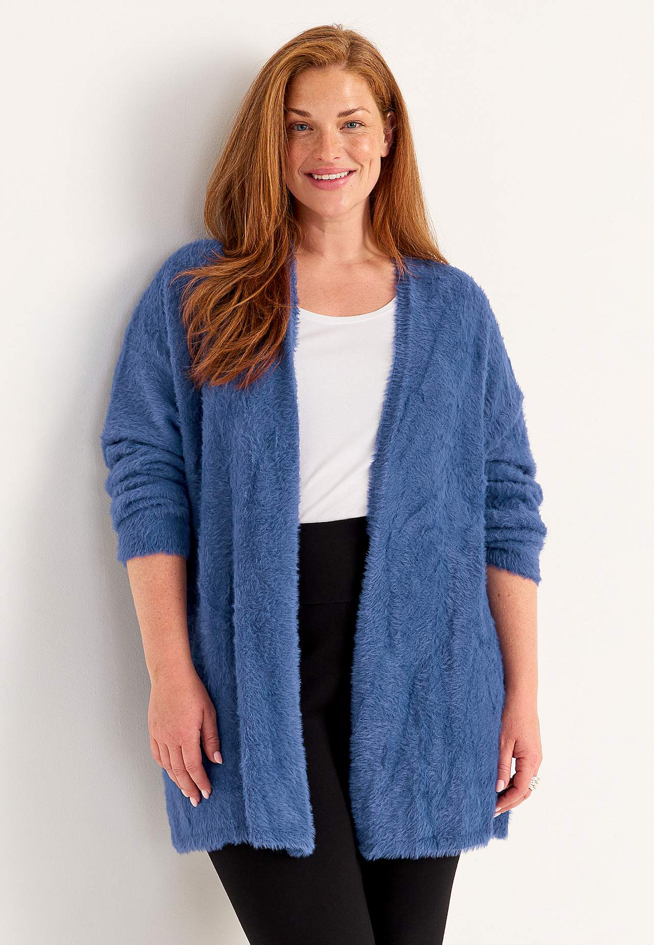 Gestrickter, offener Cardigan