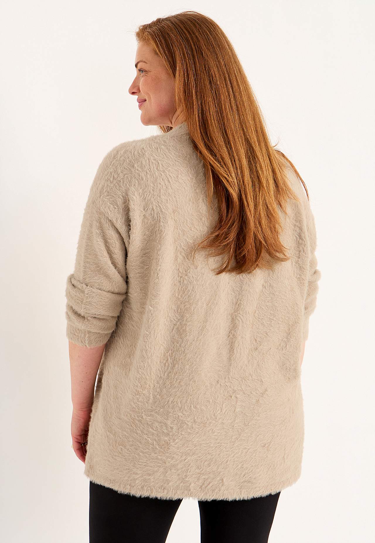 Gestrickter, offener Cardigan