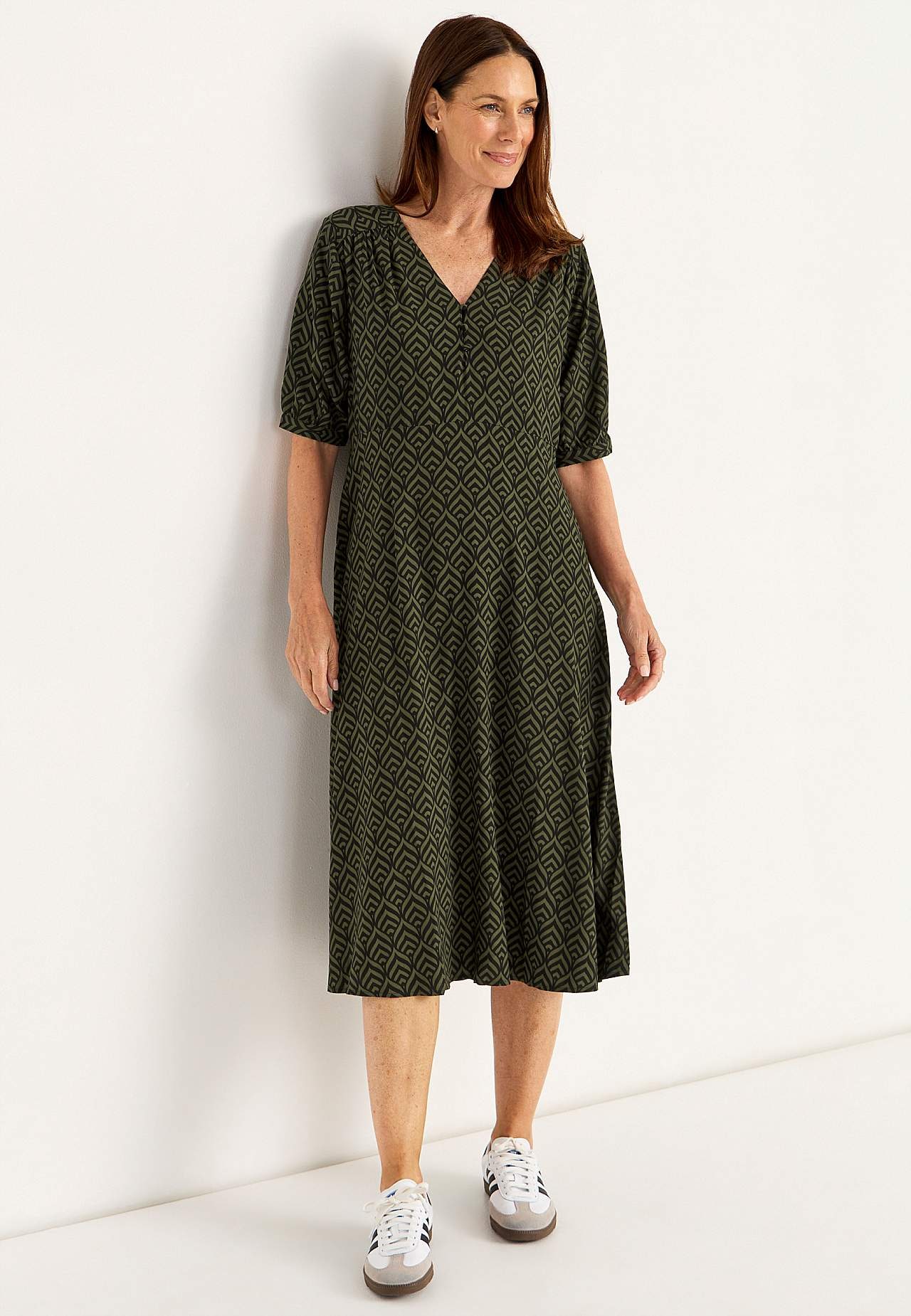 Gemustertes Kleid