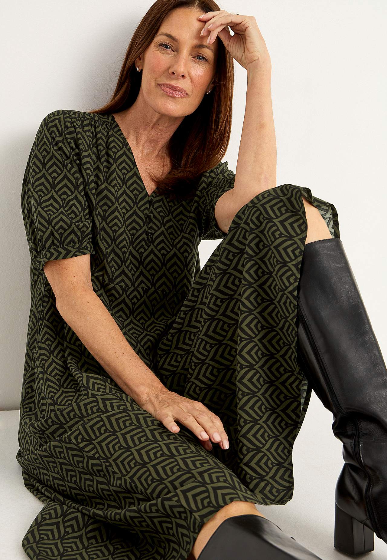 Gemustertes Kleid