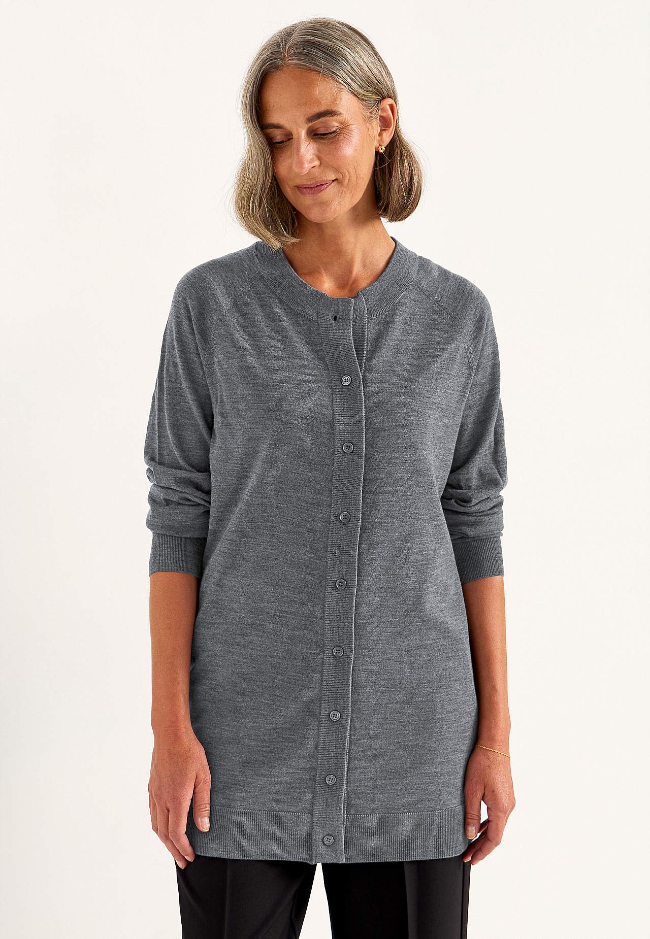 Cardigan Premium aus Merinowolle
