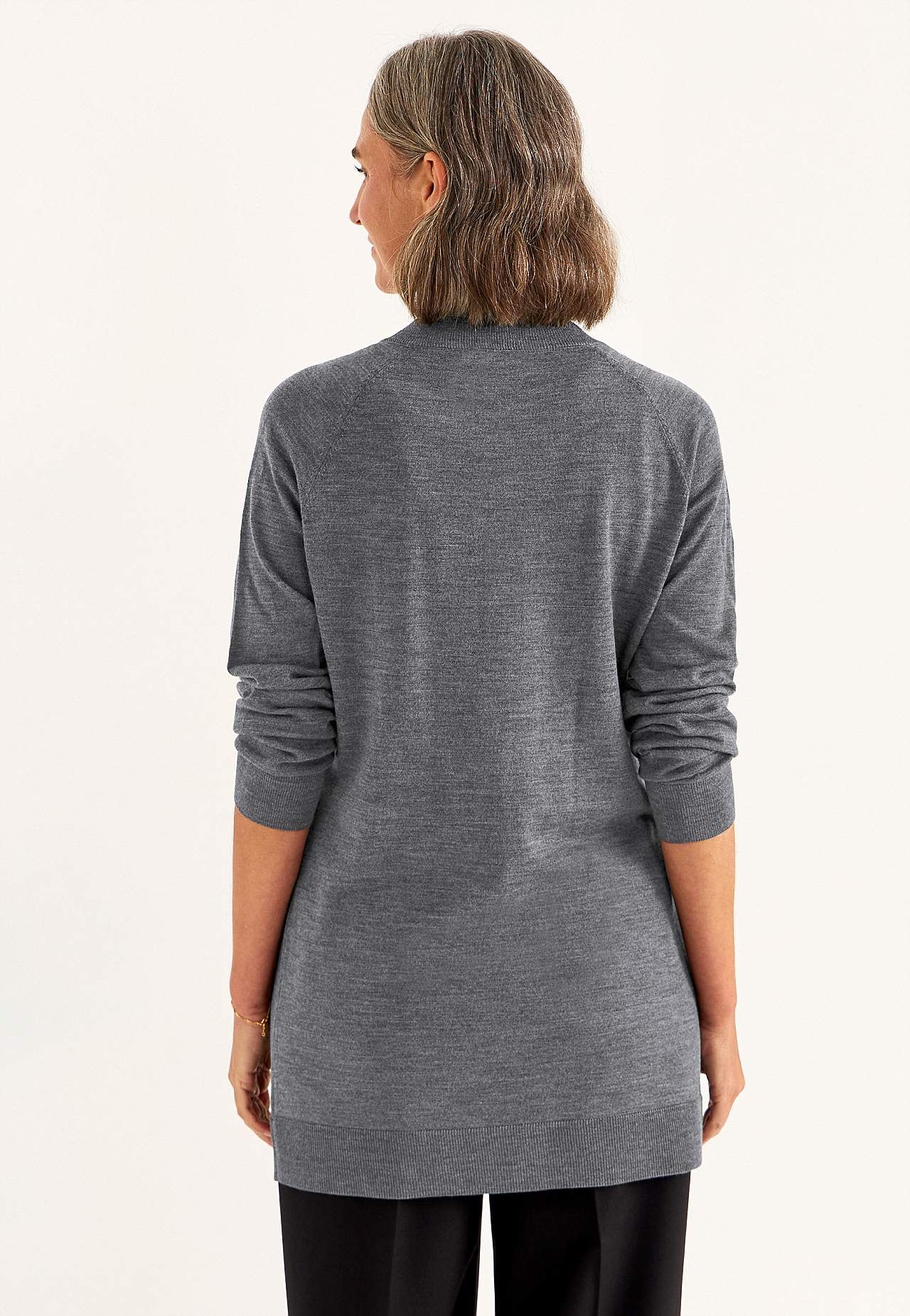 Cardigan Premium aus Merinowolle