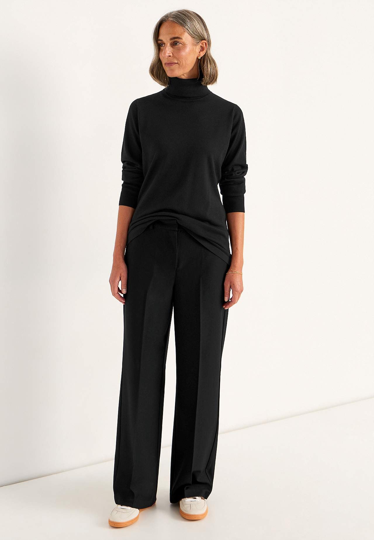 Rollkragenpullover Premium aus Merinowolle